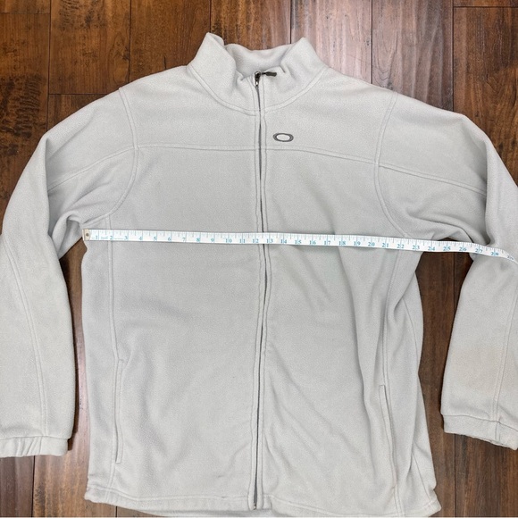Oakley Gray 100% Polyester Full Zip Fleece Jacket Men’s Size XXL Fall 2010. - Picture 3 of 11